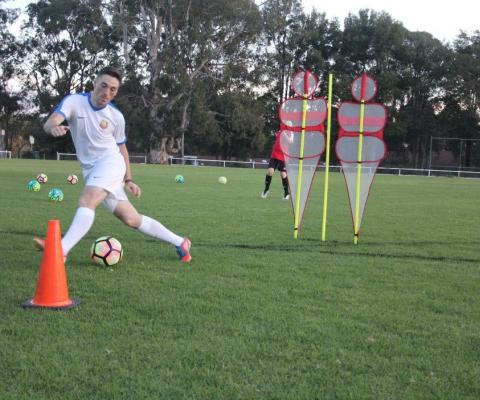 Football Skill Development Step over 2