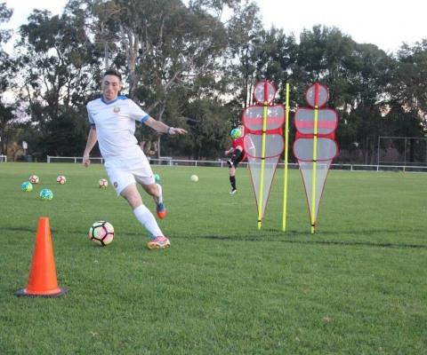 Football Skill Development Step over 1