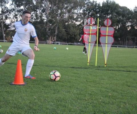 Football Skill Development Step over 4